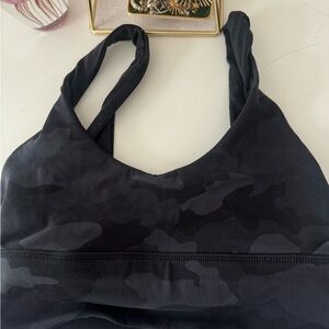 Lululemon Black Sports Bra with Seamless Design